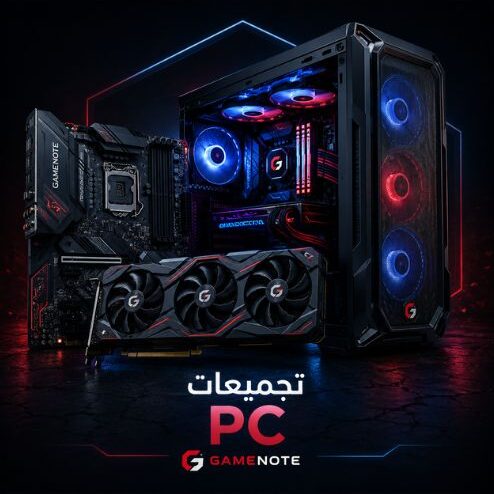 تجميعات PC احترافية في العراق مع أحدث كروت الشاشة والمعالجات للألعاب والتصميم من GameNote بغداد