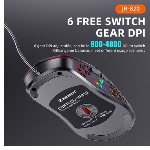 Jertech Control JR820 RGB Mouse Wire - الصورة 3