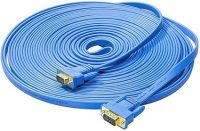 كابل VGA مسطح بطول 50 قدم ذكر إلى ذكر – ريانك 07 Riyank 07 VGA-SVGA Flat Cable – 50ft Male to Male-1