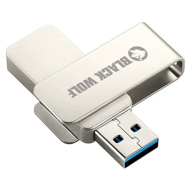 Black Wolf : USB Flash Drive (3.2 Gen 2) - 128GB - الصورة 2