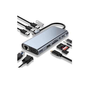 موزع تايب سي 11 منافذ (هاب) USB HUB - 11 in 1 HUB USB-C