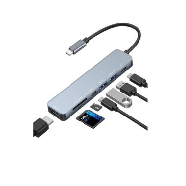 موزع تايب سي 7 منافذ (هاب) USB HUB - 7 in 1 HUB USB-C