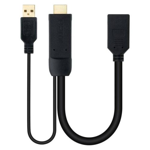 ادابتر تحويلة HDTV الى HDTV to DP + USB 2.0-M Adapter - DP+USB2.0