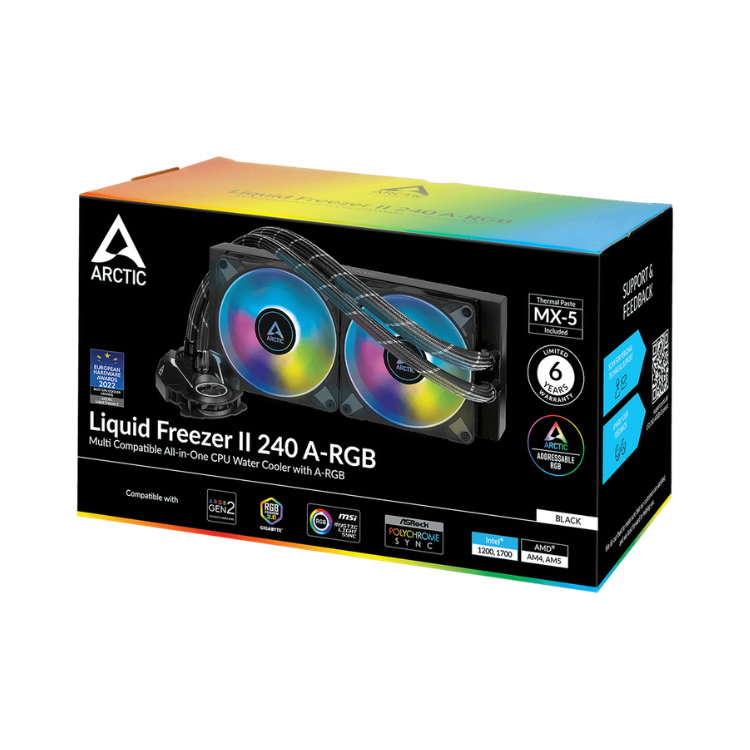 ARCTIC Liquid Freezer II 240 ARGB | 240mm AIO | 2×120mm | AM5/LGA1700