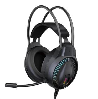 سماعة ألعاب احترافية DM T710 RGB 7.1 USB Gaming Headset with Microphone