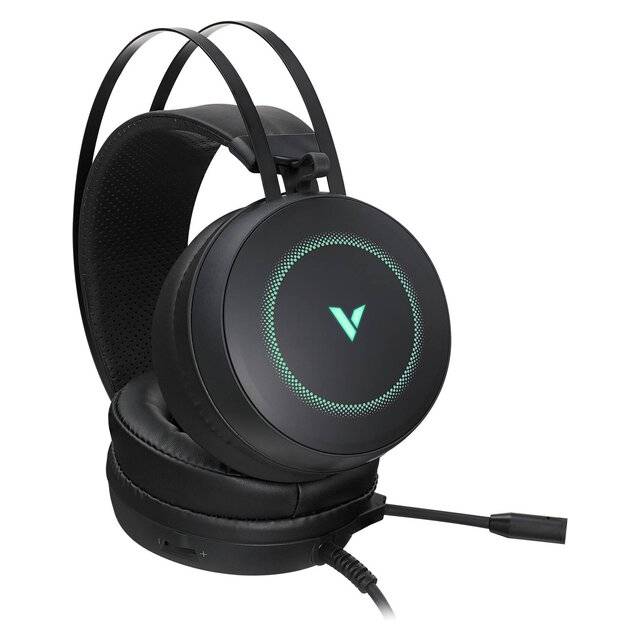 سماعة العاب - Rapoo VH160 Virtual 7.1 Headset (Black) - الصورة 3