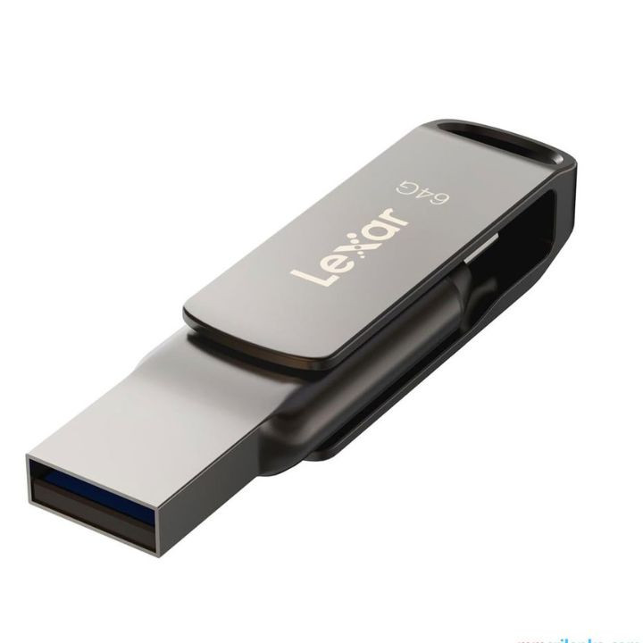 فلاشة ليكسر 64 جيجا بايت مزدوجة المنافذ – موديل D400 Lexar JumpDrive Dual Drive D400 64GB USB 3.2 Gen 1 - الصورة 2