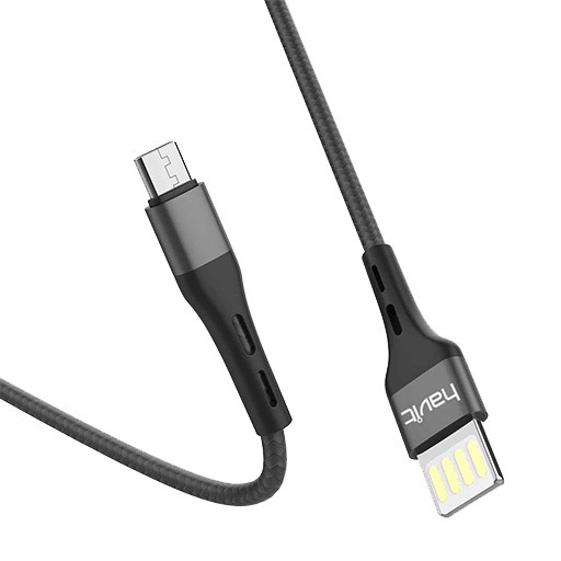 كيبل شحن لأجهزة الأندرويد Blind Plug USB to Micro B Cable H6114 Micro