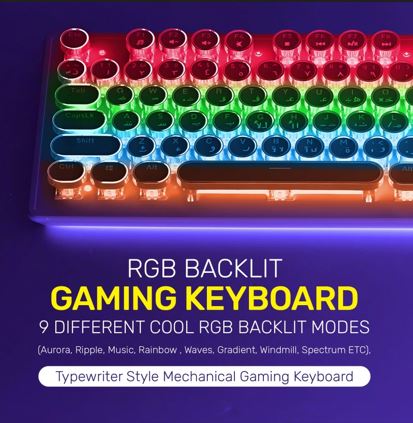 كيبورد ميكانيكي للألعاب بإضاءة RGB – تصميم عربي إنجليزي – 104 زر Mechanical Keyboard – RGB Backlit – 104 Keys – ArabicEnglish Layout - الصورة 3