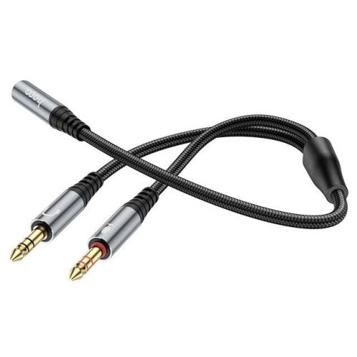 كابل هوكو محول الصوت 2 في 1 مقاس 3.5 ملم Hoco UPA21 2-in-1 3.5mm Audio Adapter Cable