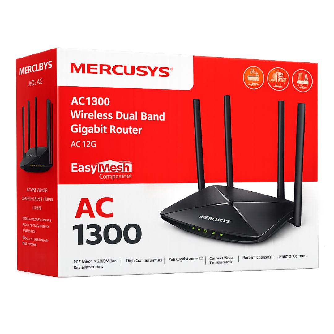 MERCUSYS AC12G AC1300 Wireless Dual Band Gigabit Router