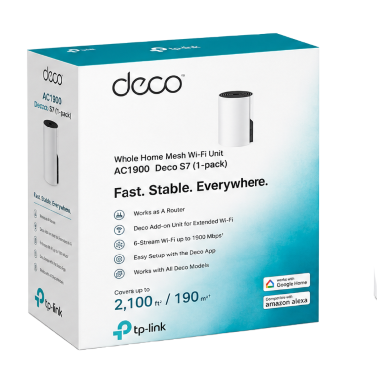TP-Link Deco S7 AC1900 Whole Home Mesh Wi-Fi Unit (1-Pack)