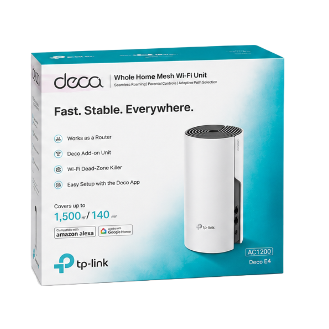 TP-Link Deco E4 AC1200 Whole Home Mesh Wi-Fi Unit (1-Pack)
