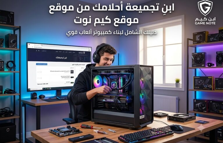 تجميعة كمبيوتر ألعاب احترافية من موقع كيم نوت Game Note لبناء الكمبيوتر الشامل.