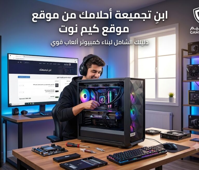 تجميعة كمبيوتر ألعاب احترافية من موقع كيم نوت Game Note لبناء الكمبيوتر الشامل.