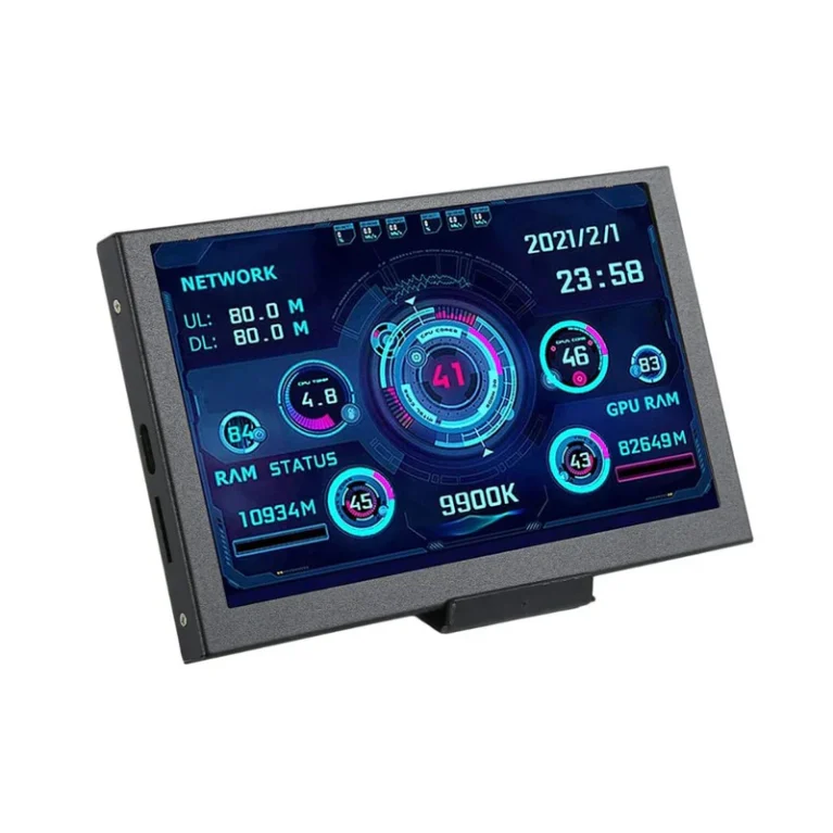 شاشة مراقبة 5" IPS LCD عرض حرارة المعالج، Type-C، تعتمد على السوفتوير