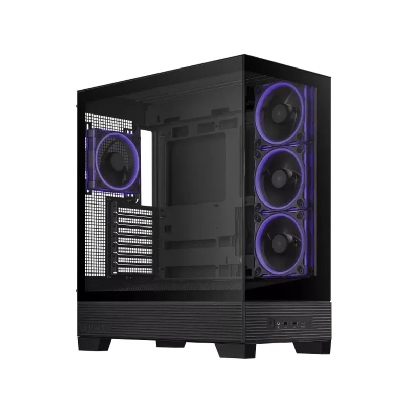 ASUS A31 PLUS Case صندوق حاسوب - أربع مراوح ARGB، لون أسود