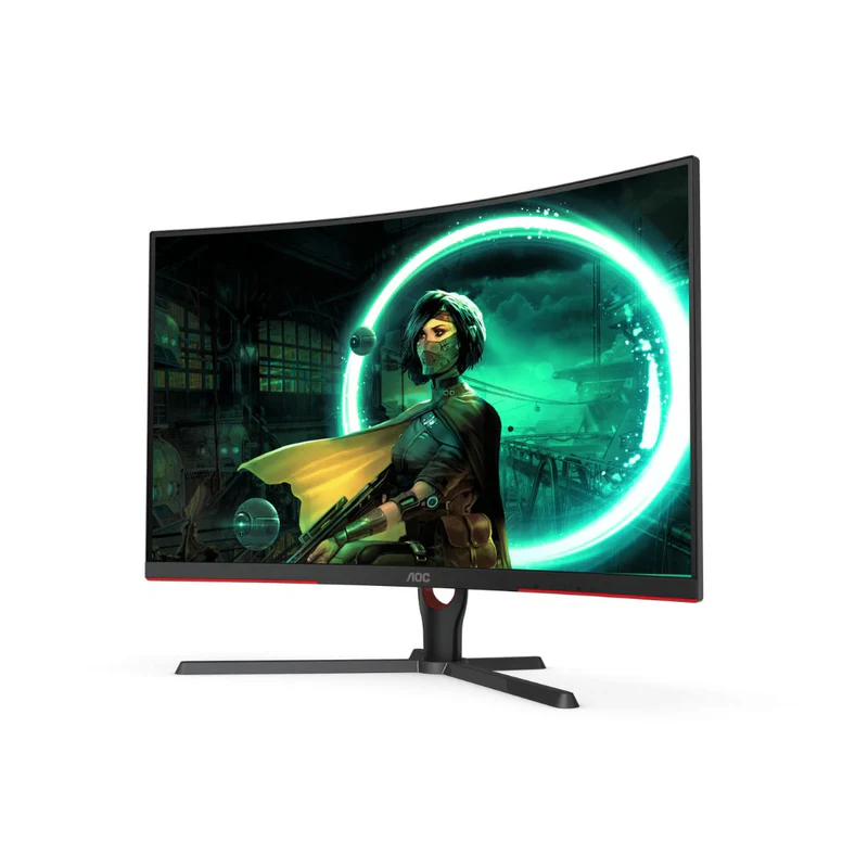 AOC C32G3E 32، FHD (1920x1080) 165 هرتز 1 مللي ثانية VA، شاشة منحنية - الصورة 2