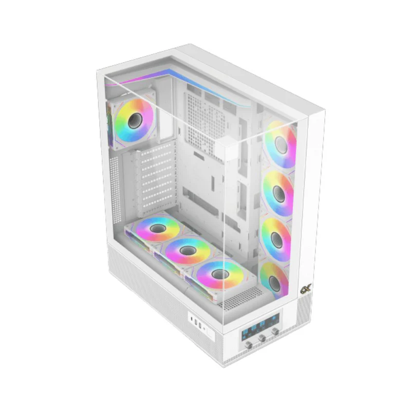 XIGMATEK VISION PRO ARCTIC – E-ATX Mid-Tower PC Case – White - الصورة 3