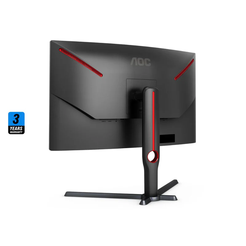 شاشة AOC CQ27G3Z مقاس 27 بوصة بدقة 2K (2560 × 1440) وتردد 240 هرتز ووقت استجابة 0.5 مللي ثانية وفولت أمبير منحنية - الصورة 3
