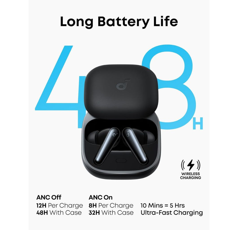 Anker soundcore Liberty 5 Noise-Cancelling Earbuds - Black - الصورة 3