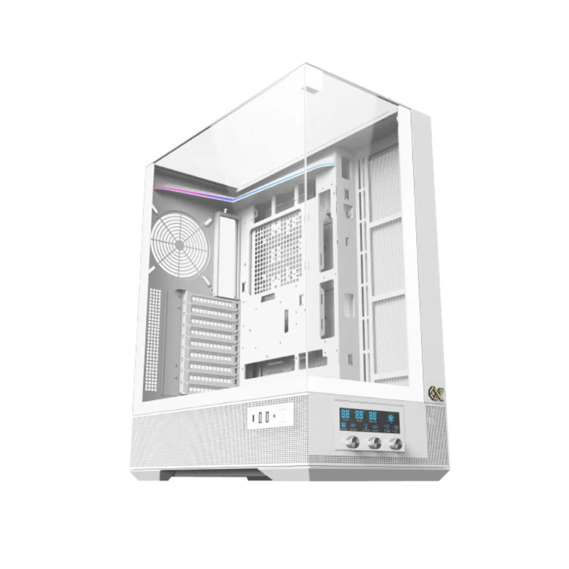 XIGMATEK VISION PRO ARCTIC – E-ATX Mid-Tower PC Case – White - الصورة 7