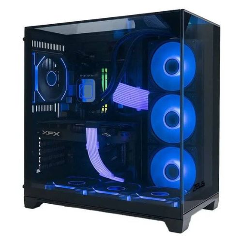 Zeus Z9 Pro Glass 4-Fan RGB Case (Black)