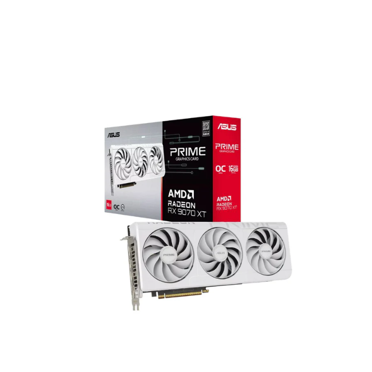 ASUS PRIME Radeon RX 9070 XT GDDR6 WHITE