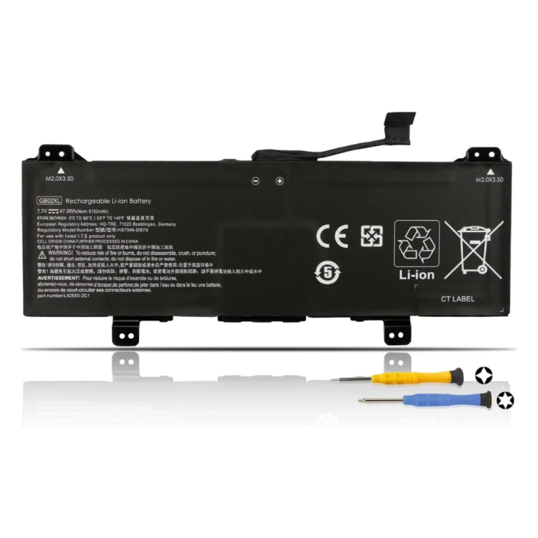 HP GB02XL 7.7V 47.3Wh Replacement Laptop Battery for Chromebook 11 G6 / 14 G5