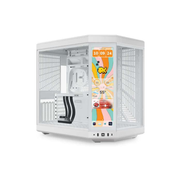 HYTE Y70 TOUCH INFINITE ATX MID TOWER CASE – SNOW WHITE