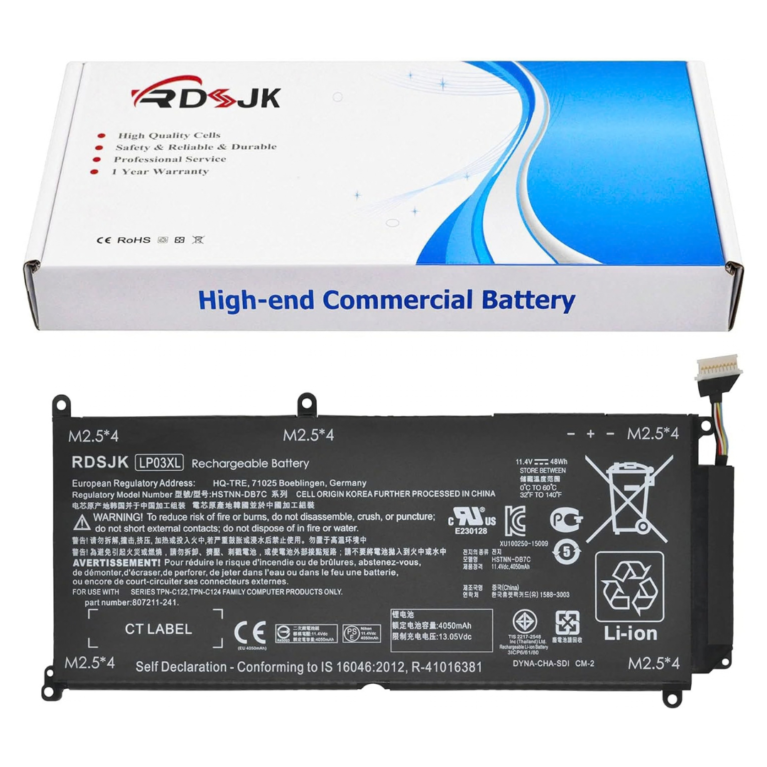 HP LP03XL 11.4V 48Wh Laptop Battery for Envy 14-J / 15-AE / M6-P Series