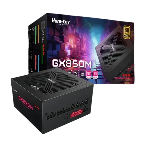 Huntkey GX850M 850W 80+ Gold Full Modular Power Supply – Black