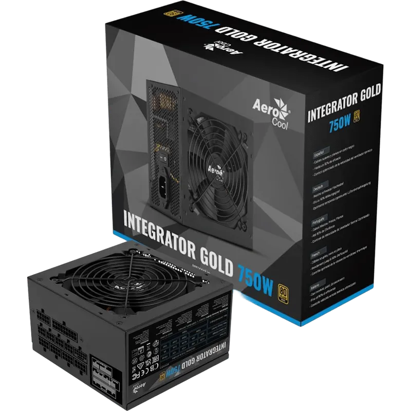 AeroCool Integrator Gold 750W 80 Plus Gold Fully Modular PSU