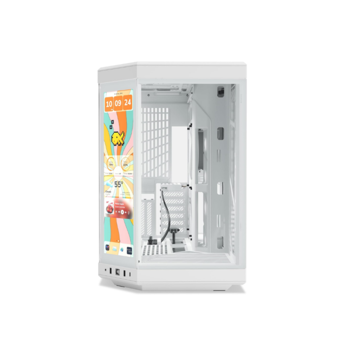 HYTE Y70 TOUCH INFINITE ATX MID TOWER CASE – SNOW WHITE - الصورة 2