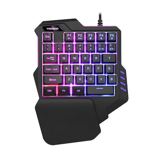 Bloodbat One-handed Wired Gaming Keyboard لوحة مفاتيح لمحبي الألعاب