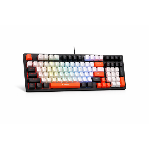 كيبورد JERETECH JK550 FURY X RGB GAMING KEY BOARD