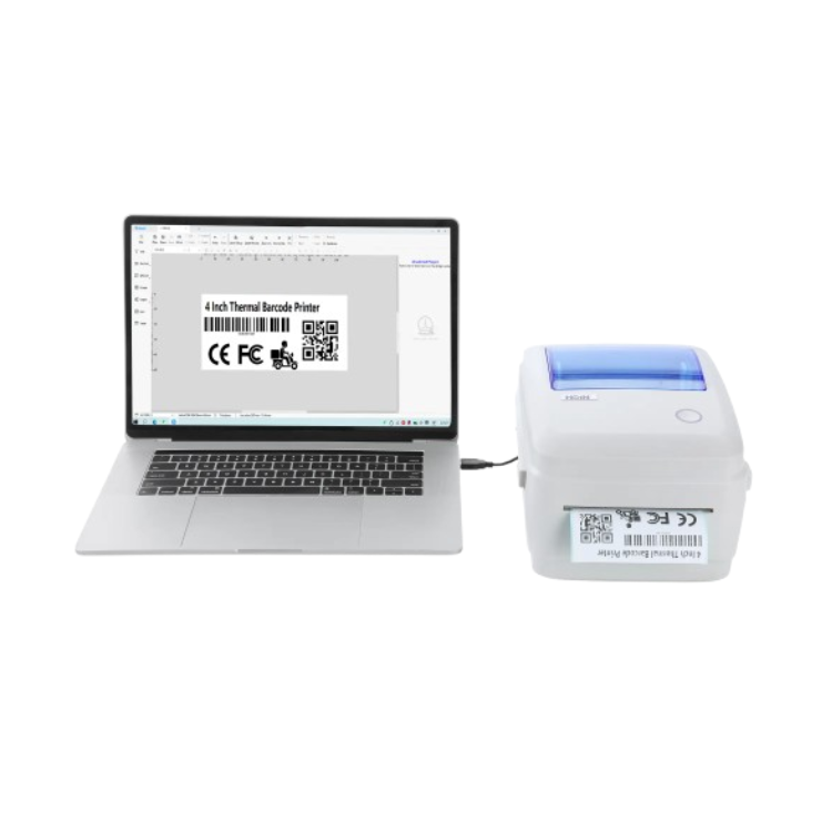 طابعهHoin HOP-HQ480B 4-Inch Thermal Label Printer – High-Speed Barcode Printing - الصورة 4