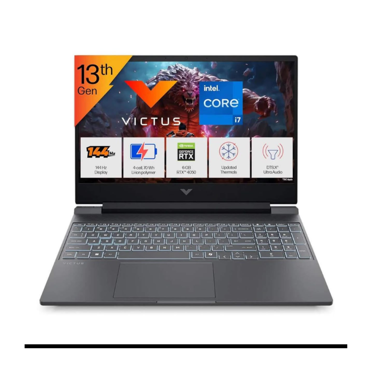 لابتوب HP Victus fa2104 | i7-13620H | 16GB RAM | 512GB SSD | RTX 4050 6GB | 15.6”