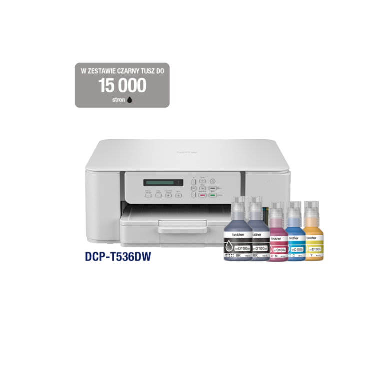 طابعهBrother DCP-T536DW Ink Tank All-in-One Printer (Wireless & Duplex) - الصورة 2