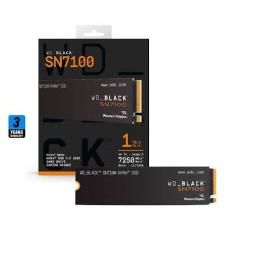 WD BLACK SN7100 1TB NVMe SSD PCIe 4.0 M.2 2280 – 7250MB/s - الصورة 3