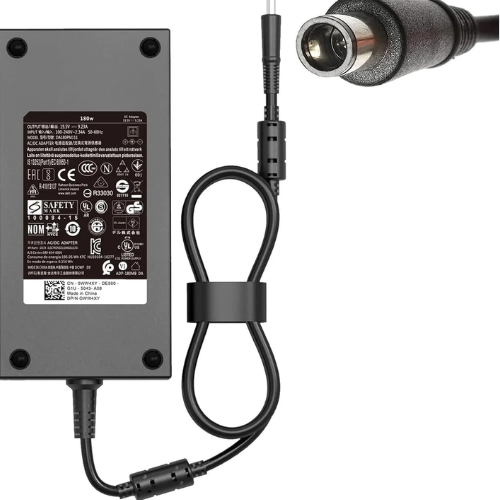 شاحن ومزود طاقة أصلي Dell 180W للابتوب (الفيشة القياسية)