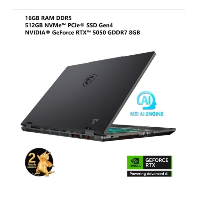 لابتوب MSI Cyborg 15 | i7-14650HX | 16GB RAM | 512GB SSD | RTX 5050 8GB | 15.6”