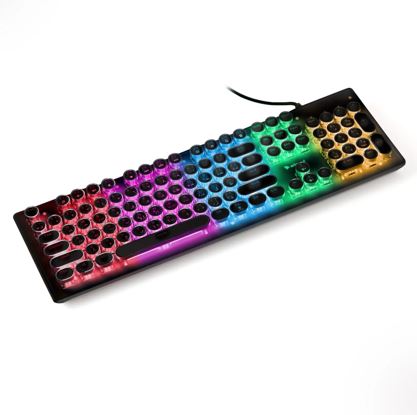كيبورد ميكانيكي للألعاب بإضاءة RGB – تصميم عربي إنجليزي – 104 زر Mechanical Keyboard – RGB Backlit – 104 Keys – ArabicEnglish Layout