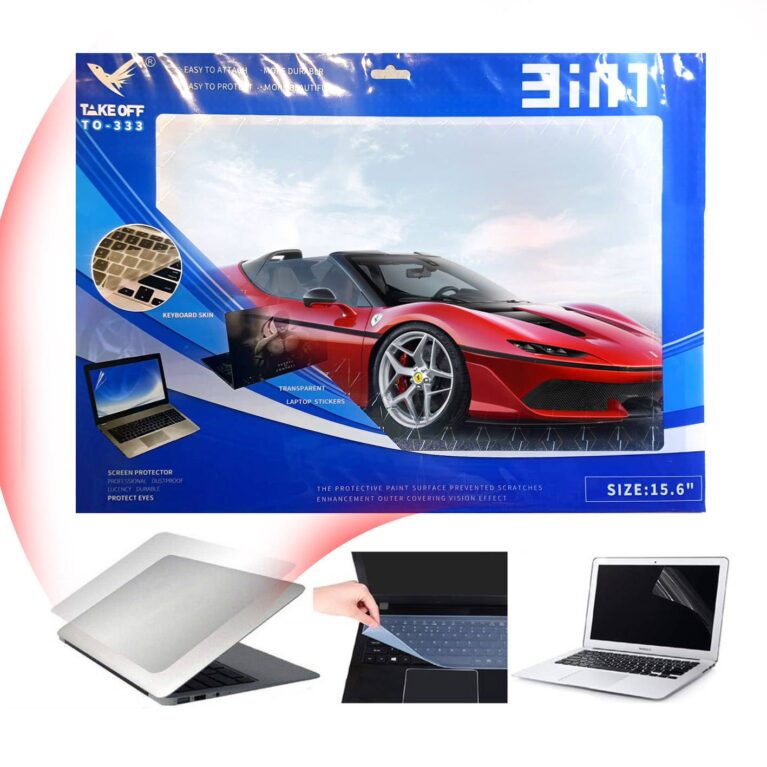 ملصق حماية اللابتوب TakeOff Laptop Skin Pack 3-in-1 (Ferrari J50)