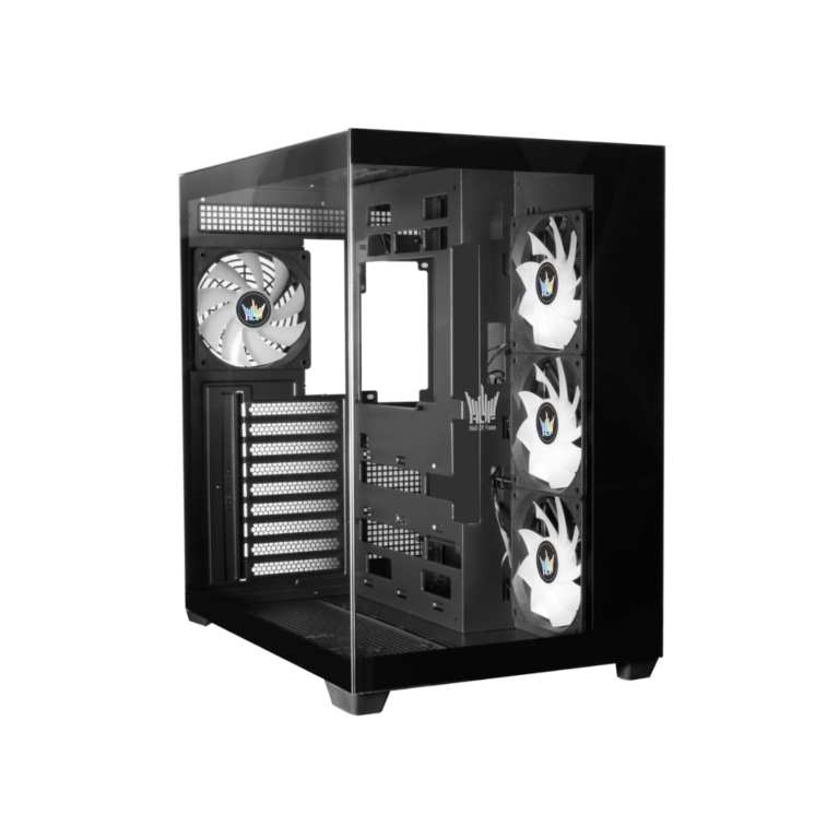 GALAX Hall of Fame HOF ALLSYNQ Mid-Tower ATX Gaming Case – 4 ARGB Fans – Black