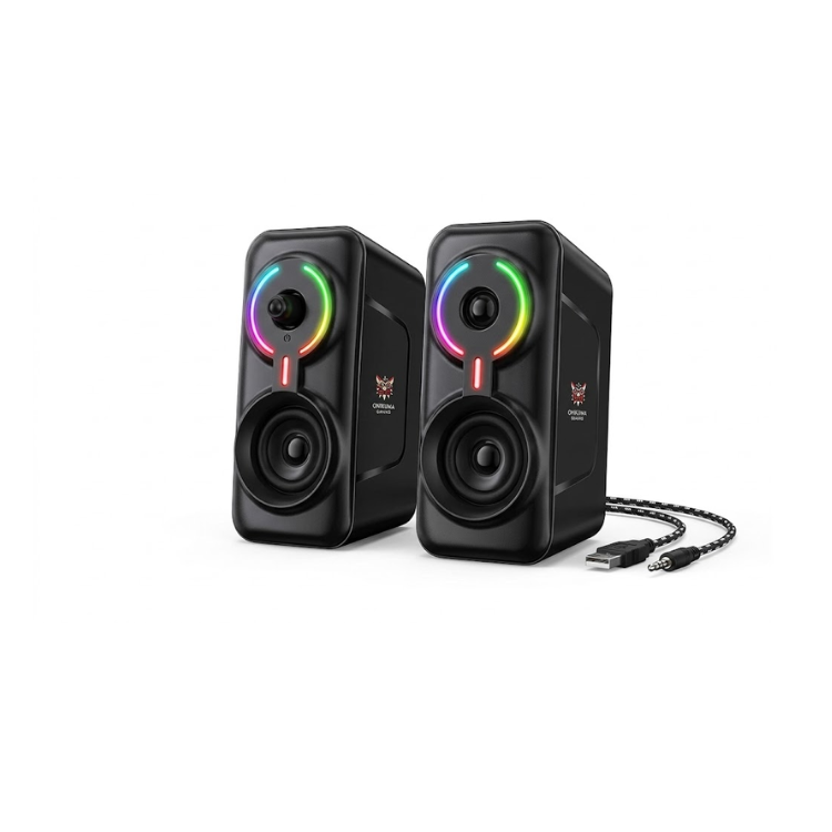 مكبر صوت وسائط متعددة أونيكوماONIKUMA L6 Multimedia RGB Gaming Speaker