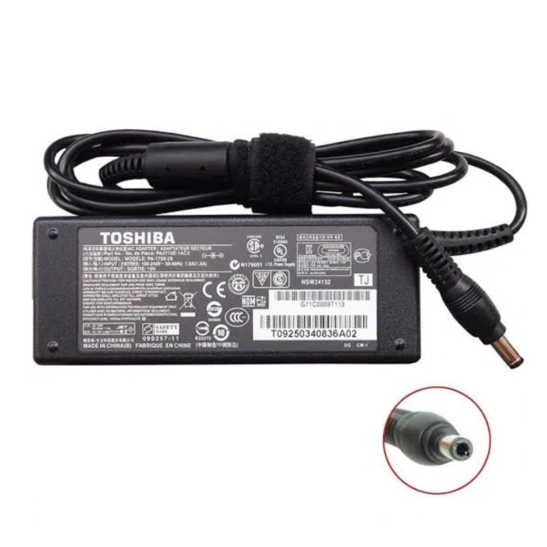 Toshiba 65W 19V 3.42A Replacement Adapter for Satellite C55, C855, L50, L850, A300 Series