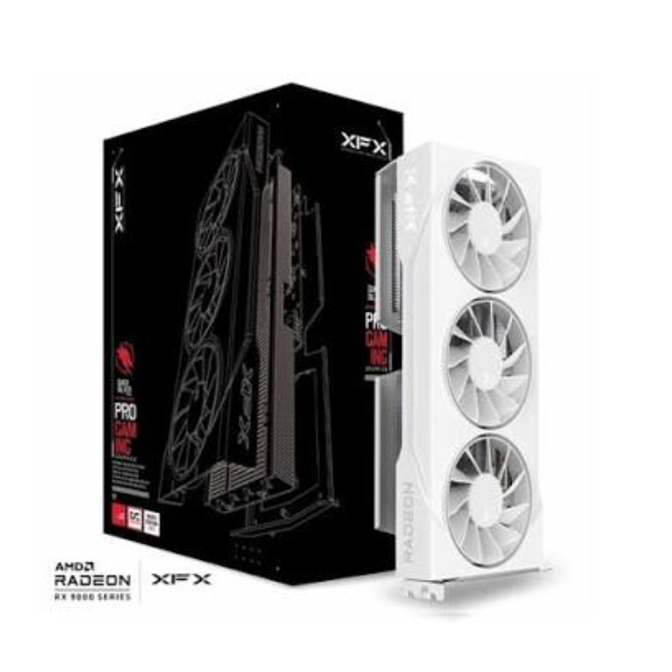 XFX SWIFT AMD RADEON RX 9060XT 16GB OC WHITE 3