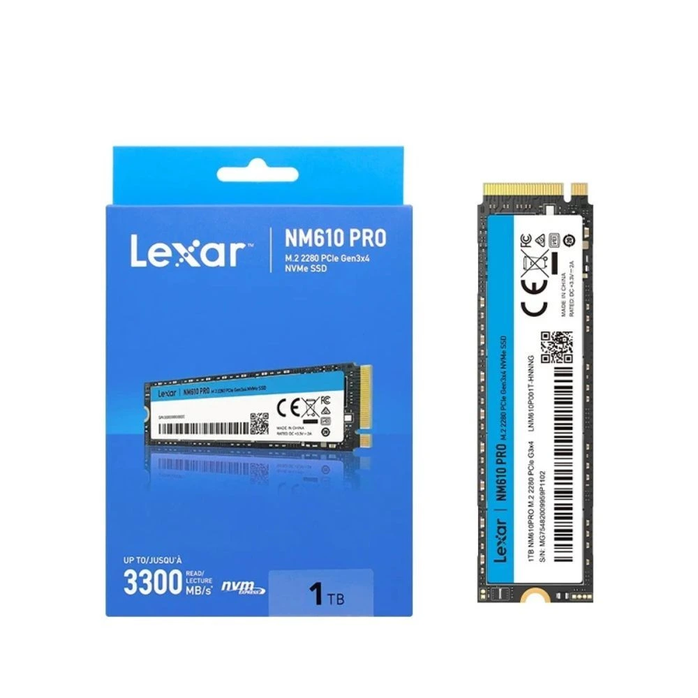 Lexar NM610 PRO 1TB M.2 2280 PCIe Gen3x4 NVMe SSD