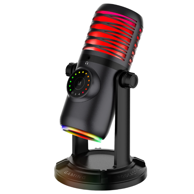 ميكروفون ريدراجون Redragon Stellaris GM306 Omnidirectional Microphone with RGB Lighting & 4 Pickup Modes